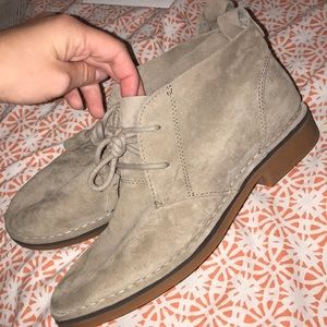 Taupe Hush Puppies Suede shoes